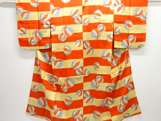 JAPANESE KIMONO / ANTIQUE JUBAN / PAPER BALLOON